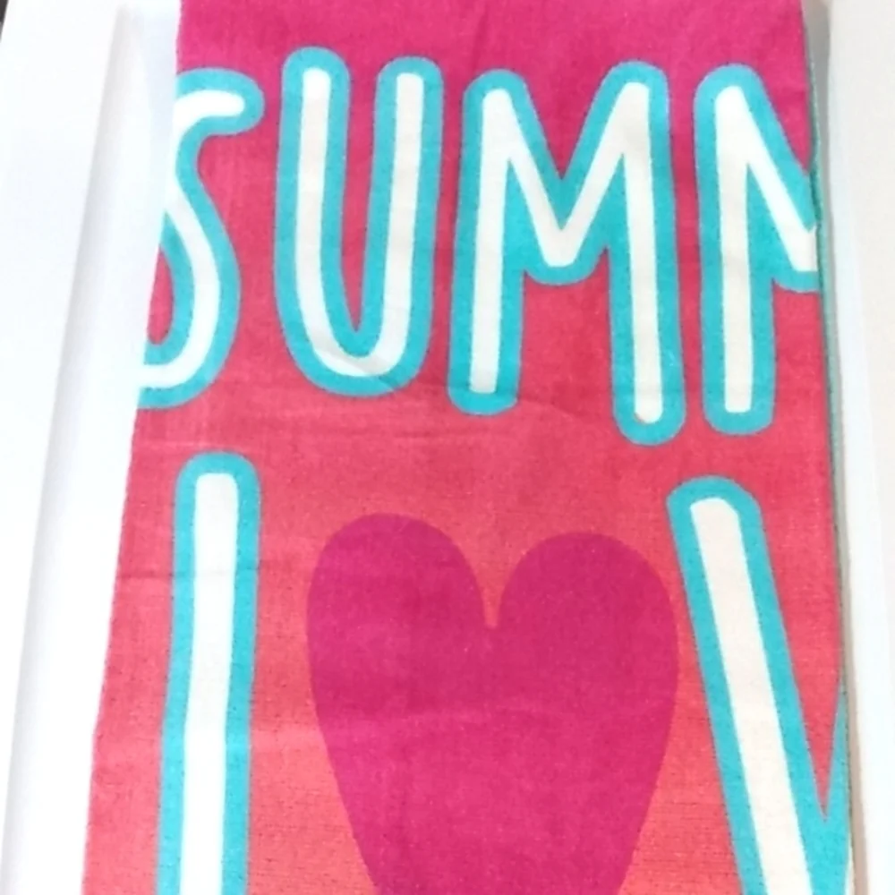 CAPELLI NEW YORK BEACH TOWEL - Pink Flamingo Summer Love - SIZE 28